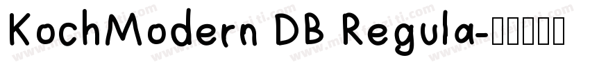 KochModern DB Regula字体转换